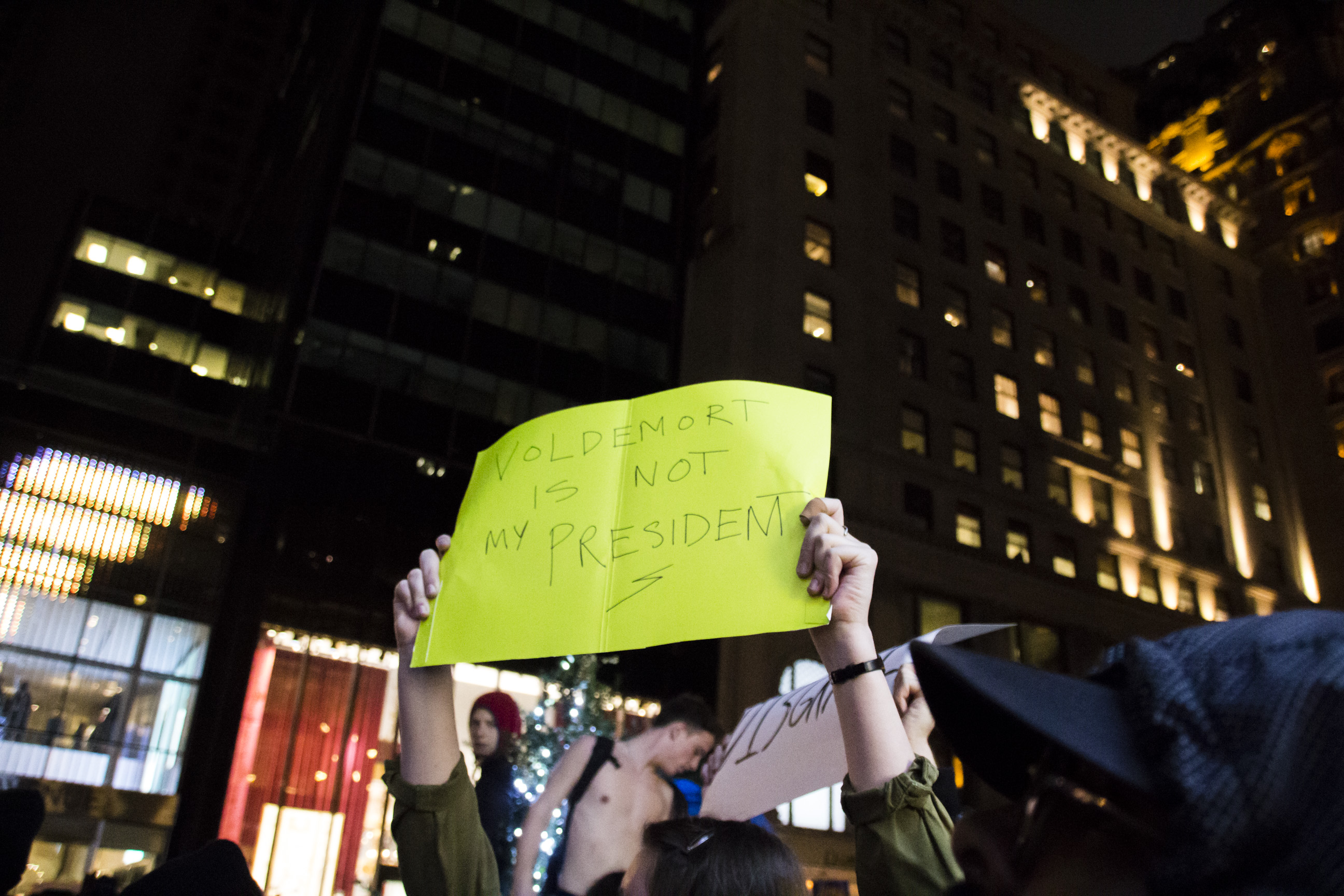 ‘Not my president!’ Protesters take it to Trump Tower 7 protest-cody-9