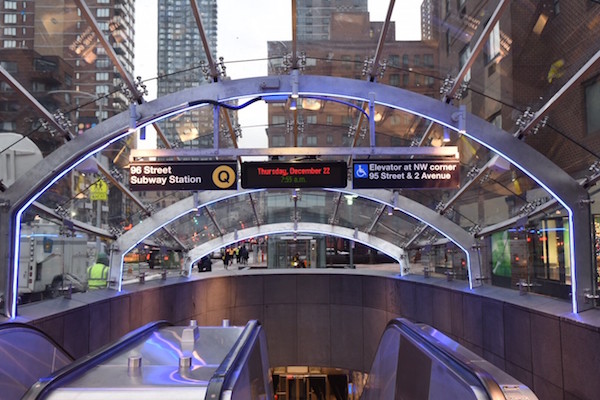 The entry to the 96th Street stop on the rerouted Q train. | METROPOLITAN TRANSPORTATION AUTHORITY