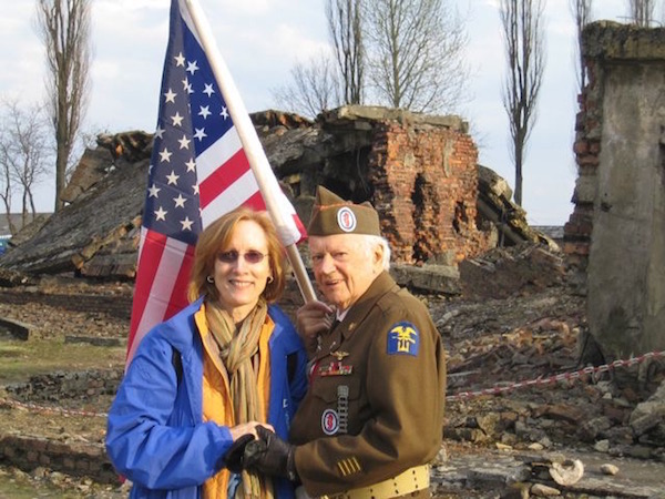Rick Carrier with life partner Lynn Ramsey, in Poland, following the 2012 March of the Living. Photo courtesy Lynn Ramsey.