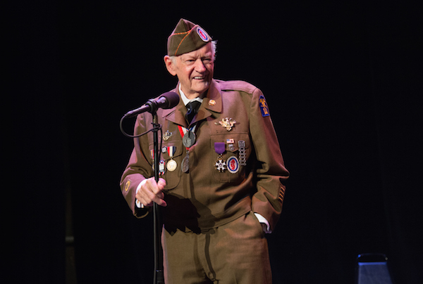 “Harrowing but also hilarious” was how George Dawes Green, founder of The Moth, described Rick Carrier’s participation in a World War II-themed night of storytelling. Photo by Allison Evans, courtesy The Moth.