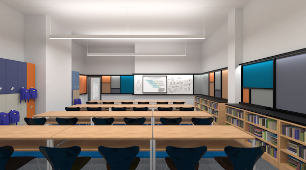Success Academy Charts a Course for Hudson Yards 3 An architect’s rendering of what a middle school classroom at the Success Academy space will resemble. Image courtesy Success Academy Charter Schools.