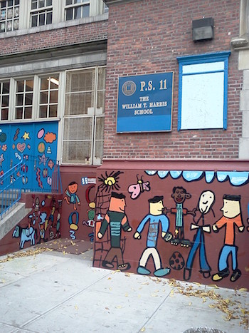 Although W. 21st St.’s P.S. 11 is “starting to get really crowded,” applying for a 2017 kindergarten slot is “a relatively straightforward process in Chelsea and Hell’s Kitchen,” according to a District 2 representative. Chelsea Now file photo by Scott Stiffler.