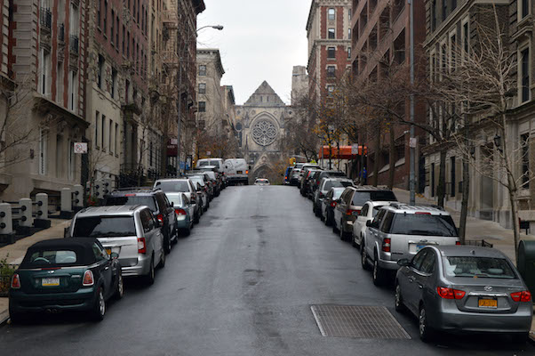 After Two Decades, Morningside Heights Historic District In Sight 1 West 112th Street, facing Amsterdam Avenue and the Cathedral Church of St. John the Divine, within the proposed Morningside Heights Historic District. | JACKSON CHEN
