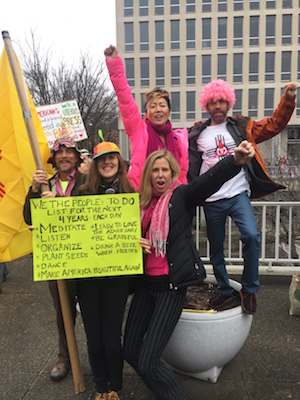Women Marched on Washington, with the World in Lock Step 12 This group of activists drove 1,800 miles from New Mexico to participate in the Women's March in Washington, DC. Photo by David Puchkoff.