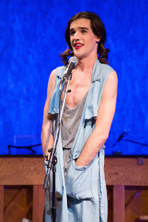 SANCTUARY moves marginalized artists front and center 3 Theatre artist and trans activist Maybe Burke spoke on visibility, invisibility, and the power of identity. Photo by Hunter Canning.