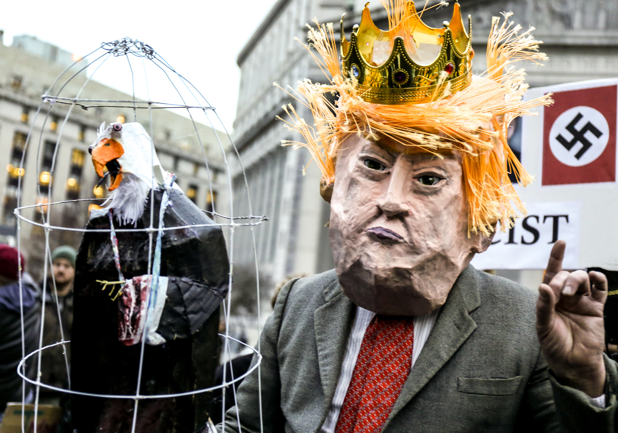 Thousands protest Trump immigration policy in Foley Square 1 Photo by Tequila Minsky Protesters gathered Downtown for the second time this week to blast President Trump’s executive orders barring refugees and visitors from seven Muslim-majority countries.