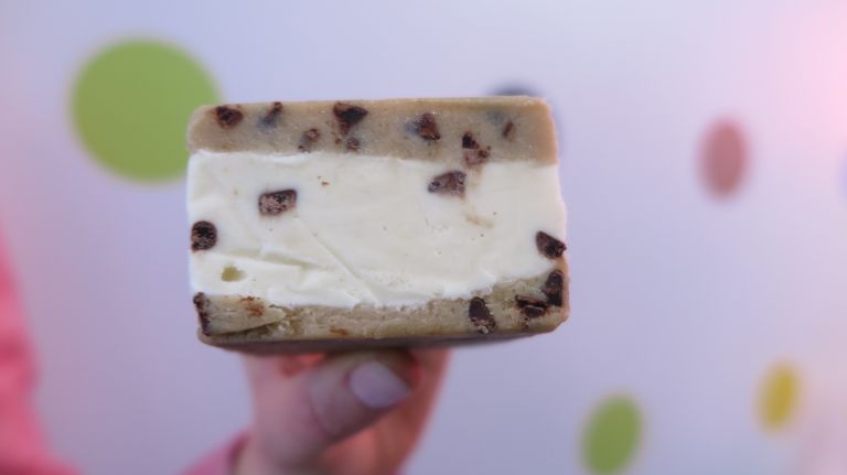What's better than a cookie ice cream sandwich? A cookie ice cream sandwich made with cookie dough instead.
