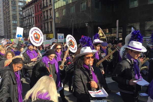 The Gay and Lesbian Big Apple Corps marching band was among those groups represented. | MANHATTAN EXPRESS
