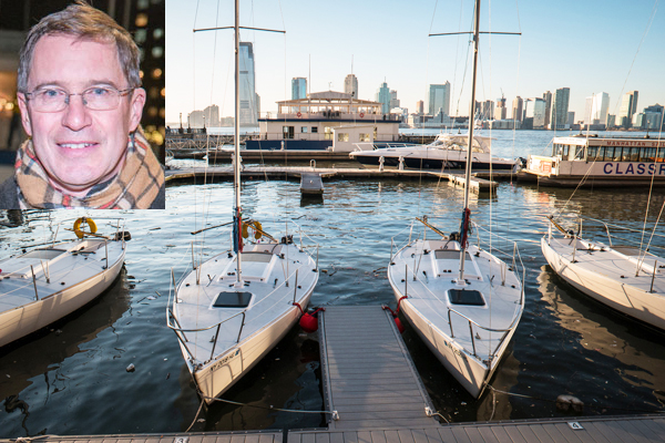 File photo by Milo Hess Michael Fortenbaugh (inset) ran the sailing school at North Cove Marina for 20 years until he was ousted at the end of 2014 when the BPCA handed the marina contract to Brookfield properties, which promptly outsourced the work to IGY, whose chairman is one of the largest contributors to Gov. Cuomo, who appoints the BPCA’s board.