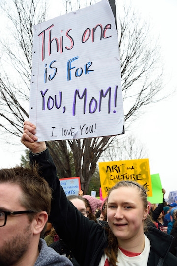 Huddled Mass of Humanity Jams DC at Women’s March 8 Women came together across the generations. | DONNA ACETO