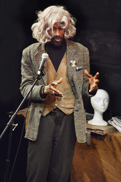 Sur Rodney Sur donned Candy Darling’s wig after receiving the award in her name. Photo by Bob Krasner