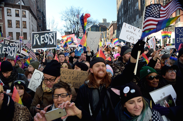 Resistance was the theme of the day. Photo by Donna Aceto.