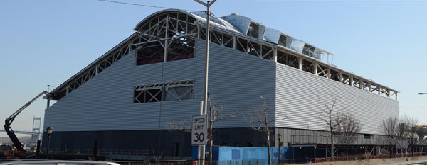 CB8 Presses Stringer for Marine Transfer Station Audit 1 The 91st Street Marine Transfer Station under construction near Asphalt Green on the Upper East Side. | JACKSON CHEN