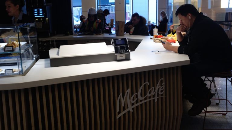 French-inspired McDonald's debuts in NYC 18 If you're not craving a burger, there's also the McCafe menu -- and a sleek coffee bar.