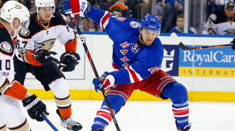 Michael Grabner has scored four goals in the last five games.