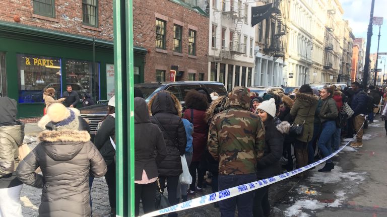 New Yorkers braved the cold all in the name of Kylie; Jenner's fans came prepared in parkas, scarves and even blankets to wait in line.