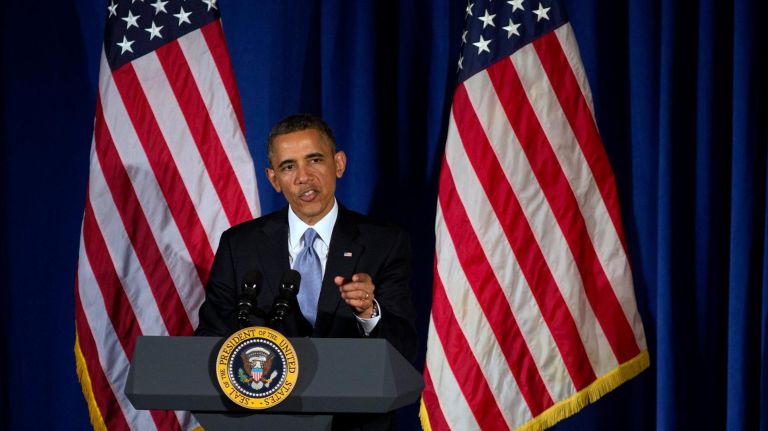 President Barack Obama headlines a Democratic Party fundraiser at the Waldorf Astoria in Manhattan Monday May 13, 2013