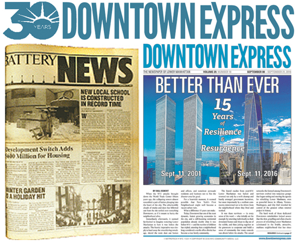 Downtown Express (née Battery News) has been covering Downtown since 1987.