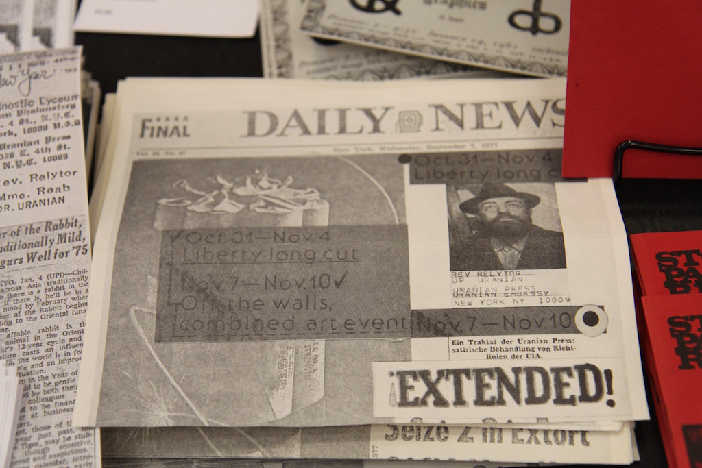 Rolling out a slice of Village art psychedelia 6 A Uranian-style mock-up of the front page of the Daily News with a photo of Richard Tyler a.k.a. Rev Relytor.