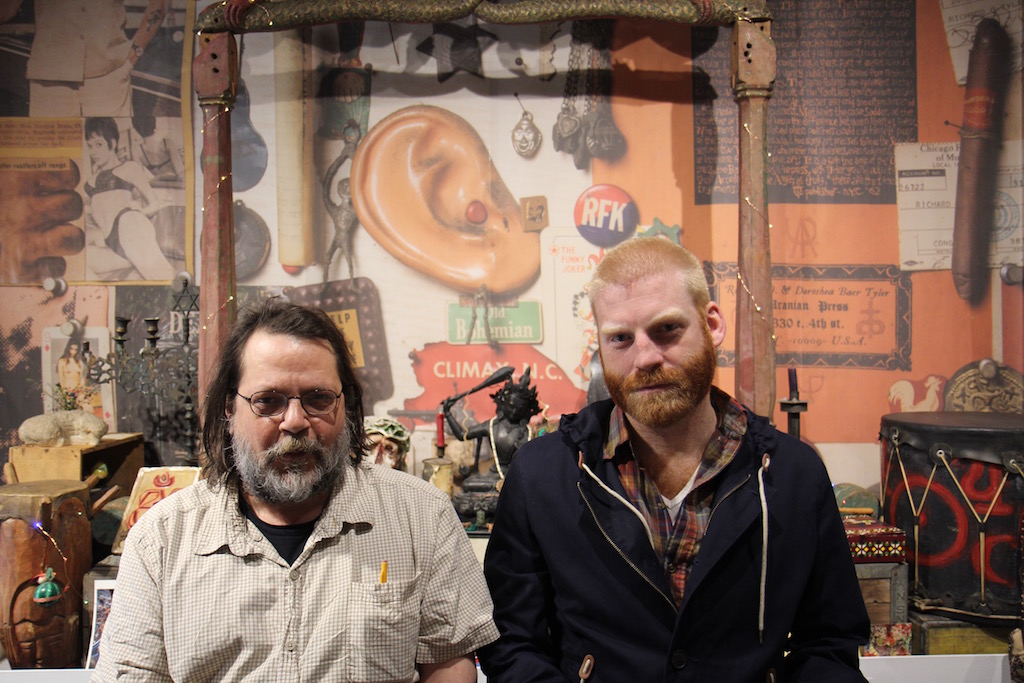 Bringing Richard Tyler and the Uranian Press back into the spotlight, Schuman, left, and Keith Gray.