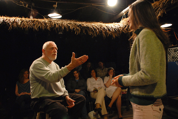 T. Schreiber Studio for Film & Theatre founder Terri Schreiber, seen here teaching an acting class. A March 27 gala celebrates Schreiber’s 80th year and benefits the Studio. Photo by Gilli Getz.