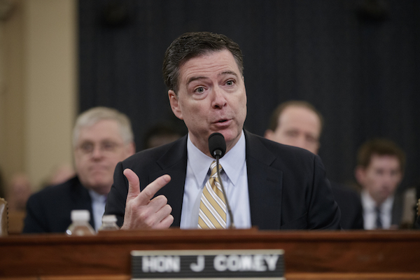 Russian to judgment: Comey’s not covering for Commander Comb-Over 1 “Funny story, remember 11 days before the election when I was all, ‘Hey, whoa, new Hillary emails?’ Turns out I was also investigating Trump's ties to Russia!” AP Photo by J. Scott Applewhite.