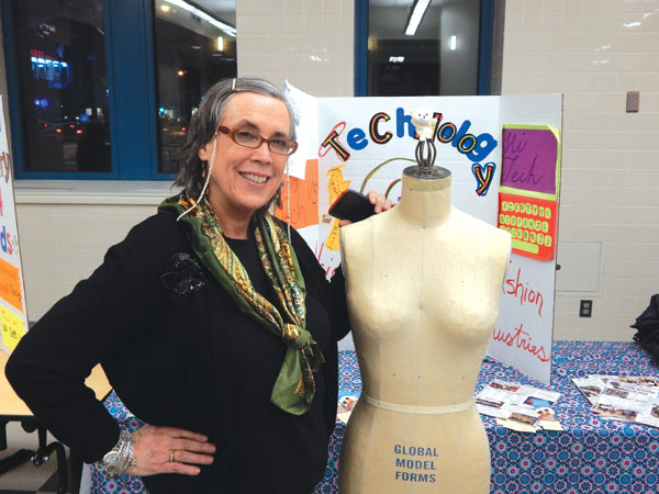 Fifteen Vie for Funding in Participatory Budgeting Process 7 High School of Fashion Industries librarian Judith Dahill advocated for funds for a technology upgrade for the school — “So grades can soar.” Photo by Sean Egan.