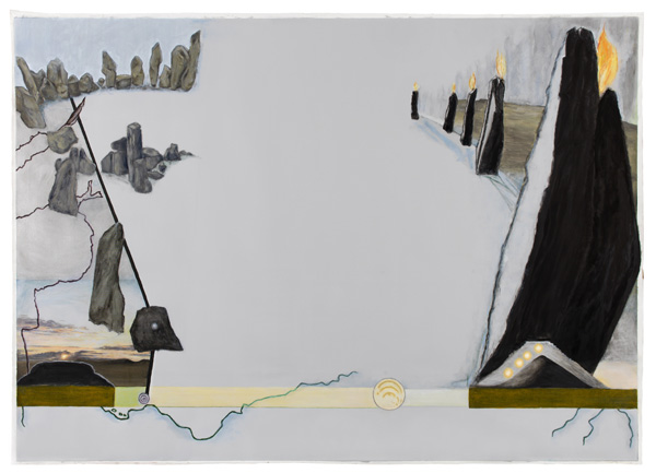 Away With Escapism: Whitney Biennial 2017 1 Jo Baer’s “Dusk (Bands and End-Points)” (2012), oil on canvas, 86 5/8 x 118 1/8 ins. | ARTIST’S COLLECTION, COURTESY OF GALERIE BARBARA THUMM, BERLIN/ PHOTO BY GERT JAN VAN ROOIJ