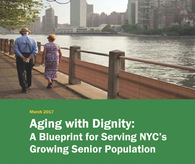 Comptroller Scott Stringer's blueprint report on aging in New York City. | COURTESY: OFFICE OF THE COMPTROLLER