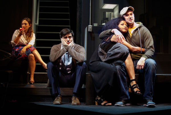 Reckless Abandonment 1 Sas Goldberg, Gideon Glick, Rebecca Naomi Jones, and Luke Smith in Joshua Harmon’s “Significant Other,” directed by Trip Cullman, which has transferred to Broadway at the Booth Theatre, after an Off-Broadway run in 2015. | JOAN MARCUS