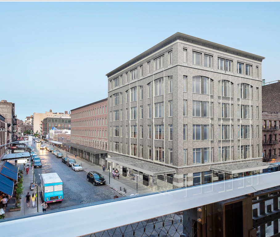 A design for the “Gansevoort Row” project at 60-74 Gansevoort St. in the landmarked Meatpacking District, which the community overwhelmingly opposed but which the L.P.C. approved.