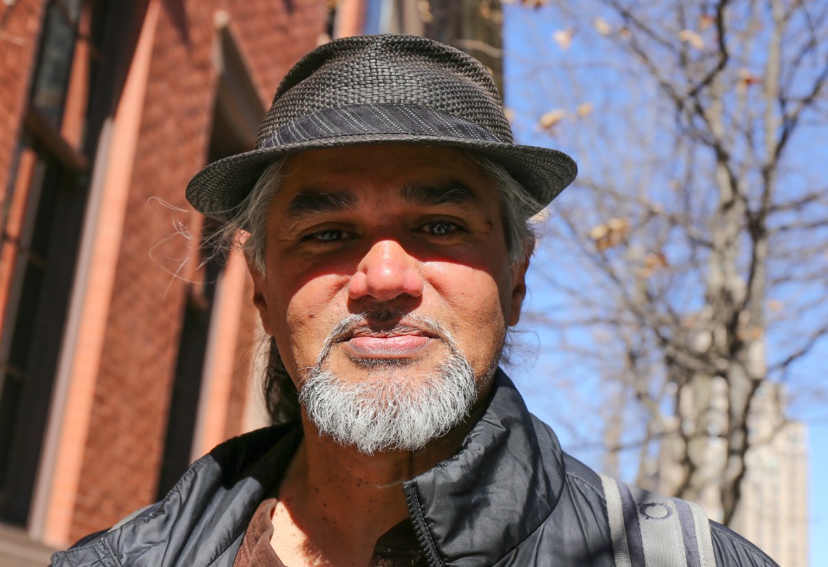 Ravi Ragbir, the executive director of the New Sanctuary Coalition of New York City, on March 9 in the Village on his way down to Lower Manhattan for a check-in with an ICE officer. Ragbir didn’t know if he would be coming back out of the check-in or not. Photo by Tequila Minsky