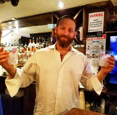 Seaport Report March 2017 1 Photo by Janel Bladow John Holtzman, bartender at Fish Market on South Street — and a Shakespearean actor — will be back serving drinks next week.