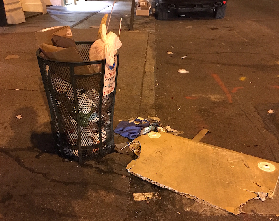 Trash talkin’ in Soho; Raising awareness is key 2 The southwest corner of Greene and Prince Sts.