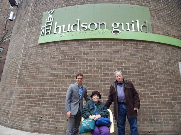 L to R: Italo Medelius, Merle Levin and Larry Littman of the Hudson Guild Neighborhood Advisory Committee task force, which is working to ameliorate the issues facing seniors trying to access affordable, quality groceries. Photo by Sean Egan.