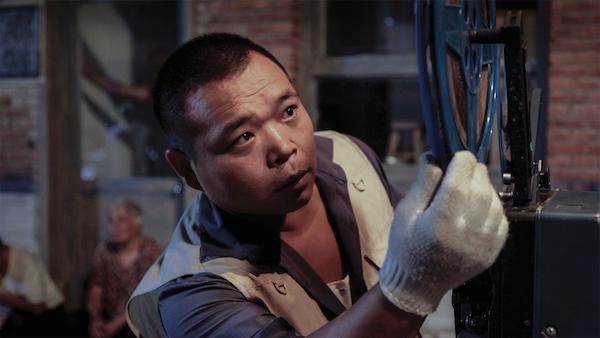 Zhao Jun as Big Wong in “King of Peking,” which wears its film fandom on its sleeve. Photo by Angus Gibson.