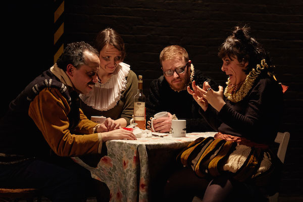 L to R: Joshua William Gelb, Emily Marro, Nathaniel Basch-Gould and Sam Corbin. Photo by Suzi Sadler.