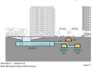 Subway Ventilation Project, Though Deferred, Still Draws Murray Hill Ire 2 A schematic of how one alternative for the ventilation plant siting would be designed. | METROPOLITAN TRANSPORTATION AUTHORITY