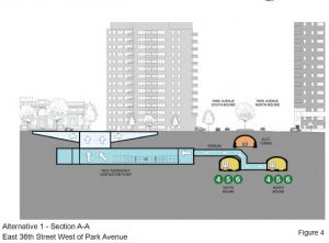 A schematic of how one alternative for the ventilation plant siting would be designed. | METROPOLITAN TRANSPORTATION AUTHORITY