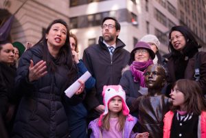 Will ‘Fearless Girl’ stand her ground? 3 Assemblymember Yuh-Line Niou led a rally on March 17 urging that the “Fearless Girl” stature be made a permanent resident of Bowling Green.