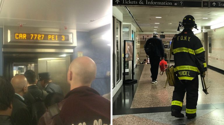 A NJ Transit train derailed at Penn Station on Monday morning, April 3, 2017, officials said.