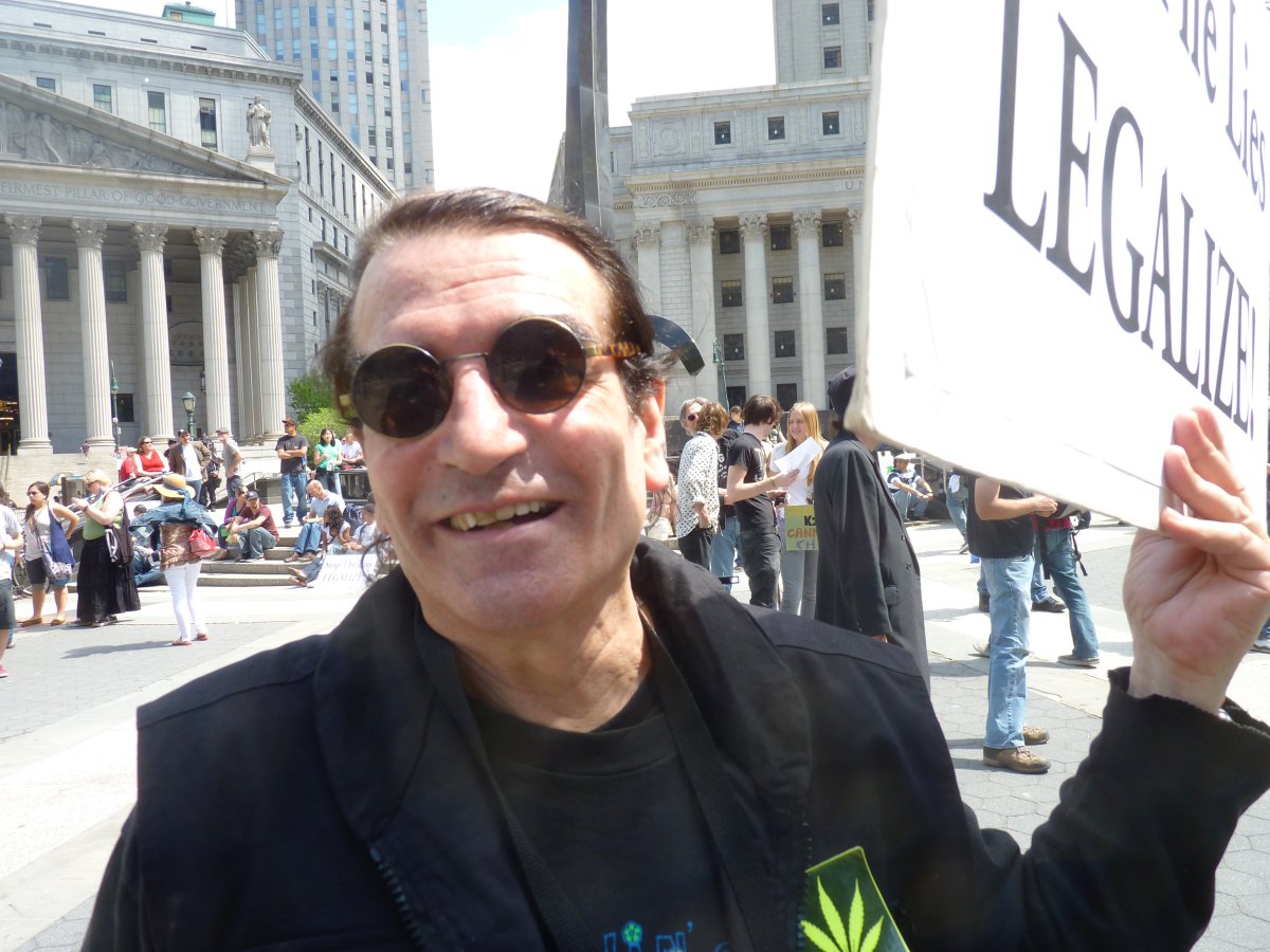 David Peel at a pot legalization rally at Foley Square. Photo by Paul DeRienzo
