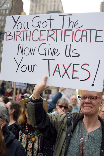 - NYC Tax March - - © Donna F. Aceto -  -Not to be Used  Without Permission-