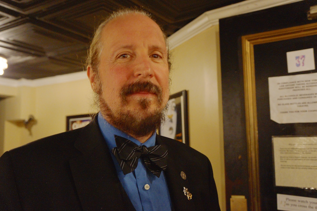 Theater impresario Lorcan Otway agreed to host the hot-button event in his venue.