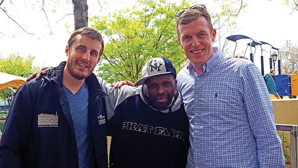 Offering the Homeless Help and Hope, On Their Own Terms 2 With the help of Breaking Ground's outreach teams, Robert, center, got a placement in permanent supportive housing at a building in the Bronx after living on the streets. Bryan Tarabochia, left, and Doug Becht, right, of Breaking Ground. Photo by Dusica Sue Malesevic.