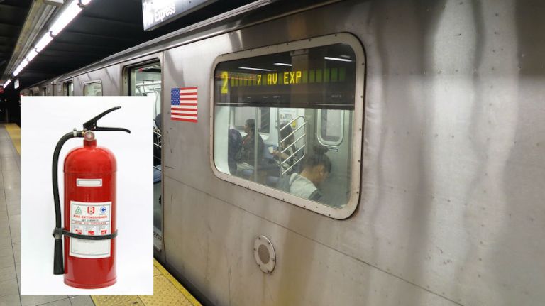 An MTA station agent was taken to Mount Sinai St Luke's Hospital after inhaling fire extinguisher chemicals in a booth at the 116th Street subway station in Manhattan on Friday, May 5, 2017, police and MTA officials said.