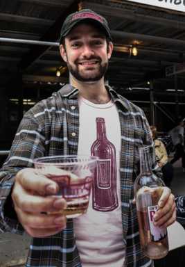 Taste testing rose with City Winery.