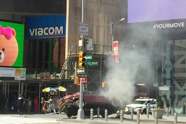 Bollards Buoyed Up as Times Square Pedestrian Protectors 2