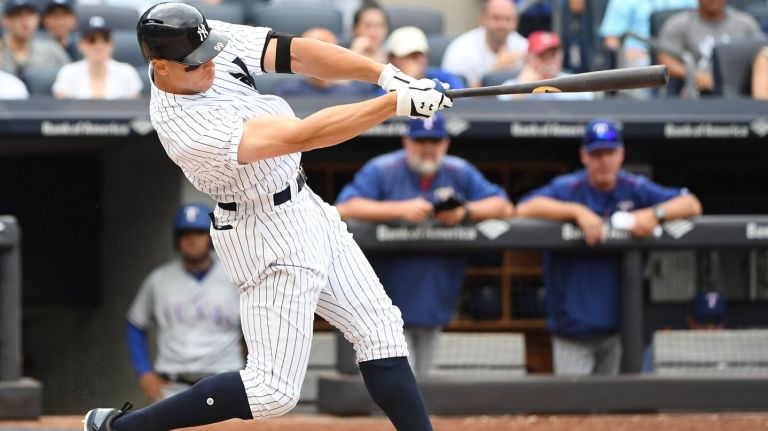 Aaron Judge entered Tuesday with 26 home runs, the most in the major leagues.