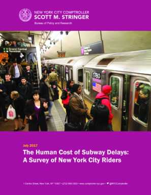 The Human Cost of Subway Delays: A Survey of New York City Rider
